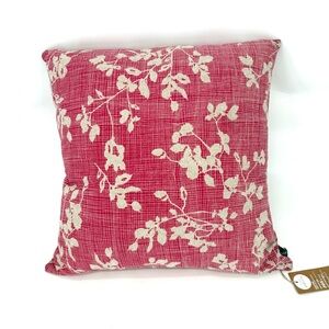 Studio M Red and Cream Accent Pillow 20”x20”
